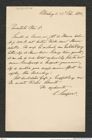 Nachlass Franz Steindachner, Brief von C. Semper an Franz Steindachner (23.02.1880), Inv.Nr. 475.01, Seite 1